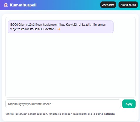 AI – PoC: Koulukummitus 👻